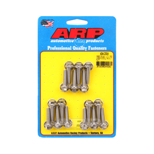 ARP Coil Bracket Bolts, Hex Head, Stainless Steel, Polished, For Chevrolet, 6.2L, Gen V LT1/LT4, Set of 16