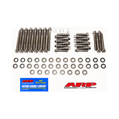 ARP Cylinder Head Bolts, Hex Head, Stainless, For Chevrolet SB, 23 Cast iron OEM, Kit