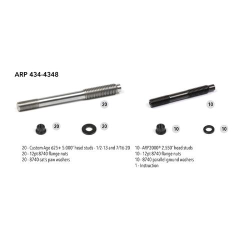 ARP Head Stud Kit, SB Chevy LS3/LS4 '04 & Later Thread Repair Ca625+