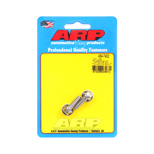 ARP Thermostat Housing Bolts, Stainless Steel, Polished, Hex, For Chevrolet, Small Block, LS1/LS2/LS6/L76, Kit