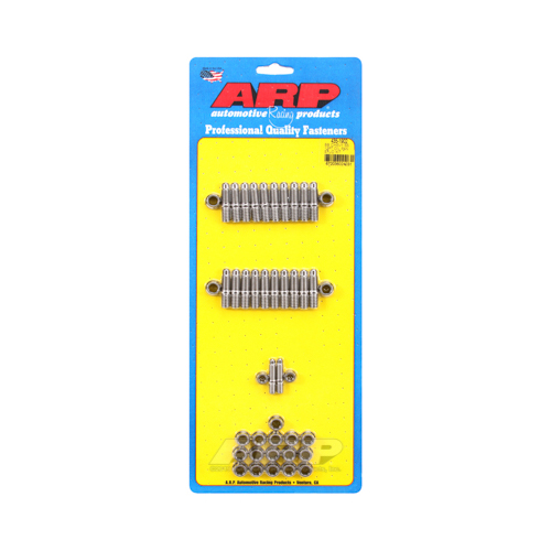 ARP Oil Pan Studs, Designed for Standard 2 piece Cork Gasket, Stainless Steel, Polished, 12-Point Head, For Chevrolet, Big Block, Kit