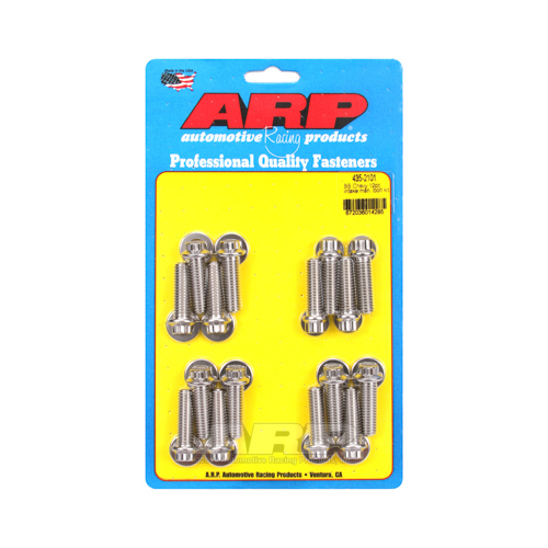 ARP Bolts, Intake Manifold, 12-point Head, Stainless Steel, Polished, For Chevrolet 396-454, 180000psi, Kit