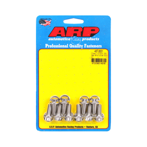 ARP Differential Cover Bolts, Stainless Steel, Polished, 12-Point, GM, 8.5 in. Set of 10