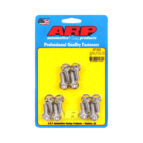 ARP Differential Cover Bolts, Stainless Steel, Polished, 12-Point, GM, 8.875 in. Passenger Car, Set of 12