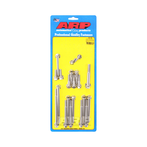 ARP Timing Cover and Aluminum Water Pump Bolts, Stainless Steel, Polished, Hex Head, For Chrysler, For Dodge, Ram, 5.7L, 6.1L, Kit