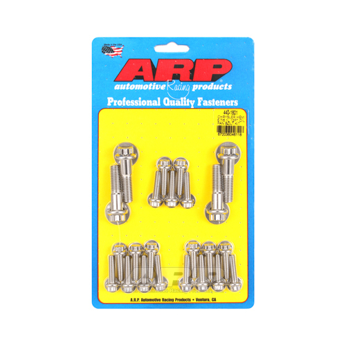 ARP Oil Pan Bolts, Stainless Steel, Polished, 12-Point Head, For Chrysler, For Dodge, Ram, 5.7L, 6.1L, Kit