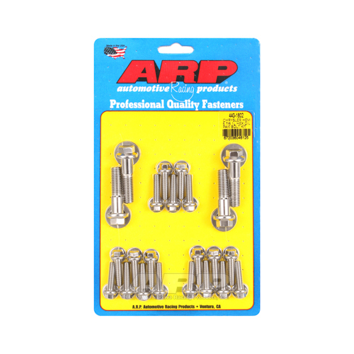 ARP Oil Pan Bolts, Stainless Steel, Polished, Hex Head, For Chrysler, For Dodge, Ram, 5.7L, 6.1L, Kit