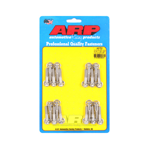ARP Valve Cover Bolts, Stainless Steel, Polished, 12-Point, 6mm x 1.0 Thread, For Chrysler, For Dodge, Ram, 5.7L, 6.1L, Set of 20
