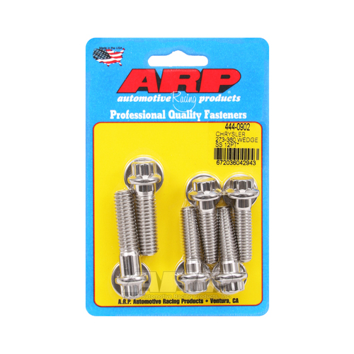 ARP Bellhousing Bolts, 12-point, Stainless Steel, Natural, For Chrysler, For Dodge, For Plymouth, Small Block, Kit