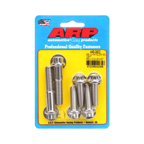 ARP Bellhousing Bolts, 12-point, Stainless Steel, Natural, For Chrysler, For Dodge, Big Block, Kit