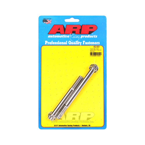 ARP Alternator Bracket Bolts, Stainless Steel, Polished, 12-Point, For Ford Small Block/Windsor, Set