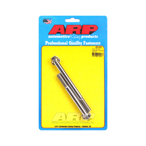 ARP Alternator Bracket Bolts, Stainless Steel, Polished, Hex Head, For Ford Small Block/Windsor, Set