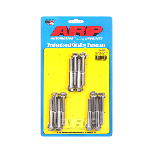 ARP Bolts, Intake Manifold, Hex Head, Stainless Steel, Polished, For Ford 351W, 180000psi, Kit