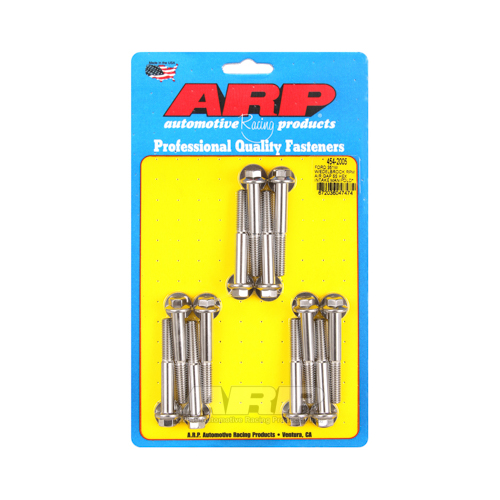 ARP Bolts, Intake Manifold, Hex Head, Stainless Steel, Polished, For Ford 351W, 180000psi, Kit