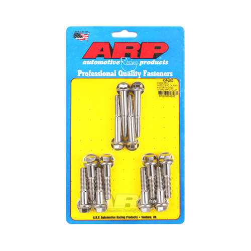 ARP Bolts, Intake Manifold, Hex Head, Stainless Steel, Polished, For Ford 351C, 180000psi, Kit