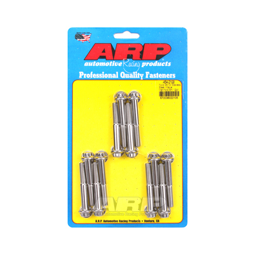 ARP Bolts, Intake Manifold, 12-point Head, Stainless Steel, Polished, For Ford 351W, 180000psi, Kit