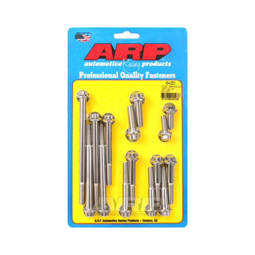 ARP Timing Cover Bolts, 12-point, Stainless Steel, Polished, For Ford, 4.7L, 5.0L, Kit
