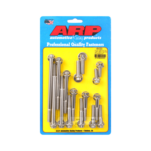 ARP Timing Cover Bolts, 12-point, Stainless Steel, Polished, For Ford, 4.7L, 5.0L, Kit
