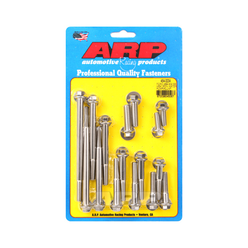 ARP Timing Cover Bolts, Hex, Stainless Steel, Polished, For Ford, 4.7L, 5.0L, Kit