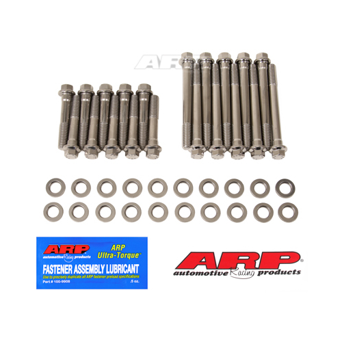 ARP Cylinder Head Bolts, Hex Head, Stainless, For Ford SB, 289-302 w/ factory Heads or Edelbrock Heads 60259, 60379, Kit