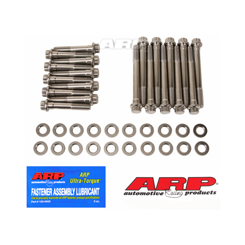 ARP Cylinder Head Bolts, 12-point Head, Stainless, For Ford SB, 289-302 w/ factory Heads or Edelbrock Heads 60259, 60379, Kit