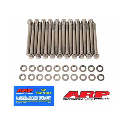 ARP Cylinder Head Bolts, 12-point Head, Stainless, For Ford SB, 302 Boss, Kit