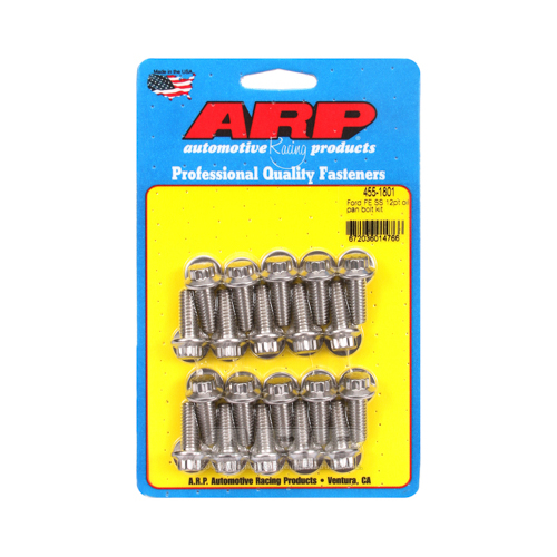 ARP Oil Pan Bolts, Stainless 12-Point, For Ford FE Series