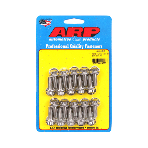 ARP Oil Pan Bolts, Stainless 12-Point, For Ford FE Series