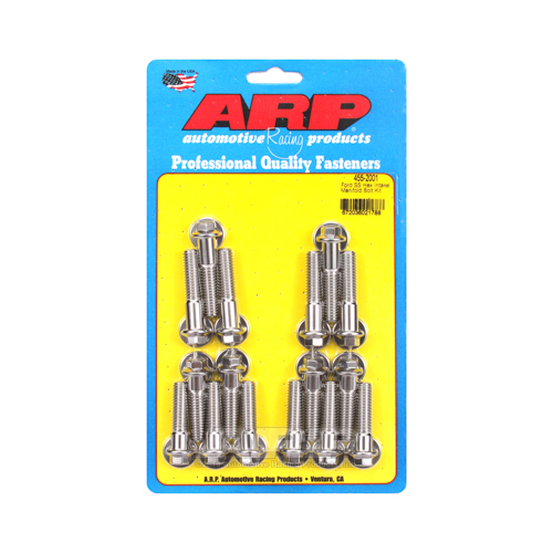 ARP Bolts, Intake Manifold, Hex Head, Stainless Steel, Polished, For Ford 429-460, 180000psi, Kit