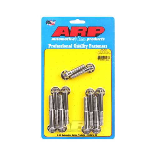 ARP Bolts, Intake Manifold, 12-point Head, Stainless Steel, Polished, For Ford 390-428, 180000psi, Kit