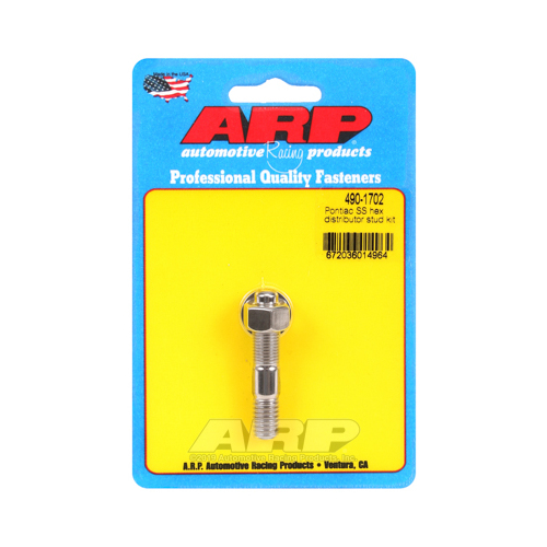 ARP Distributor Stud, Stainless Steel, Polished, Hex, For Pontiac, Each
