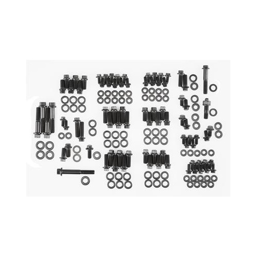 ARP Engine and Accessory Fasteners, Hex Head, Chromoly, Black Oxide, For Chevrolet, Small Block, Kit