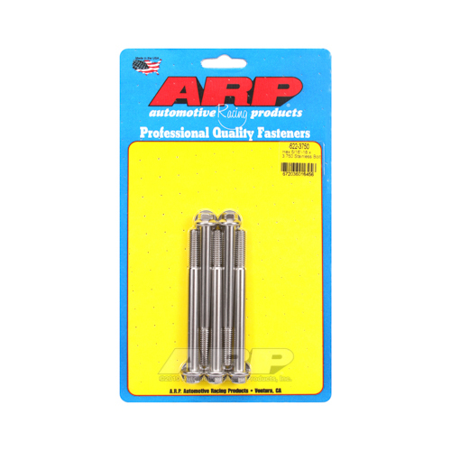 ARP Bolts, Hex Head, Stainless 300, Polished, 5/16 in.-18 RH Thread, 3.750 in. UHL, Set of 5