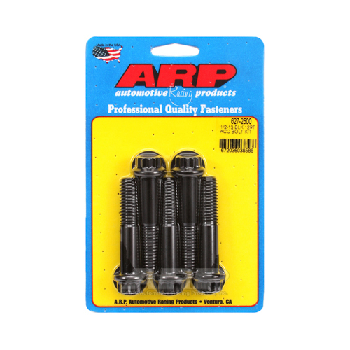 ARP Bolts, 12-point, 8740 Chromoly, Black Oxide, 1/2-13 in. Thread Size, 2.5 in. UHL, Set of 5
