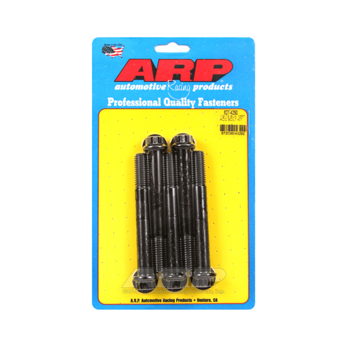 ARP Bolts, 8740 Chromoly, Black Oxide, 12-Point Head, 1/2-13 in. Thread, 4.25 in. UHL, Set of 5