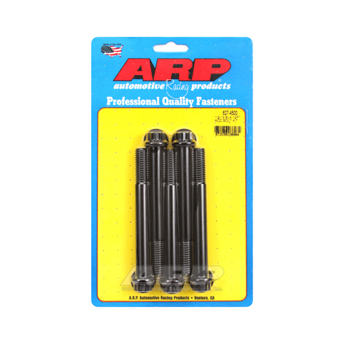 ARP Bolts, 8740 Chromoly, Black Oxide, 12-Point Head, 1/2-13 in. Thread, 4.50 in. UHL, Set of 5