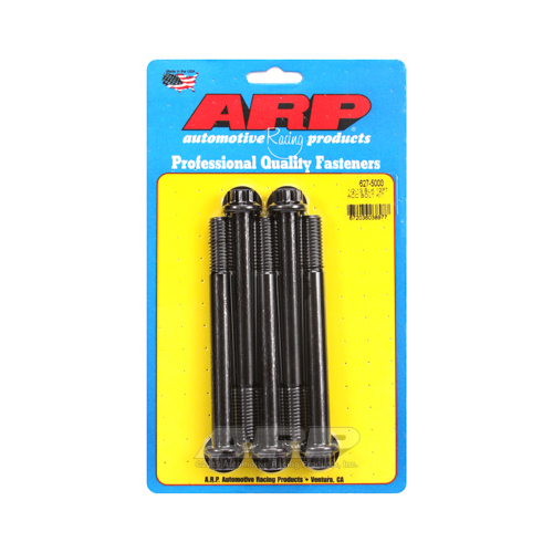 ARP Bolts, 8740 Chromoly, Black Oxide, 12-Point Head, 1/2-13 in. Thread, 5.00 in. UHL, Set of 5