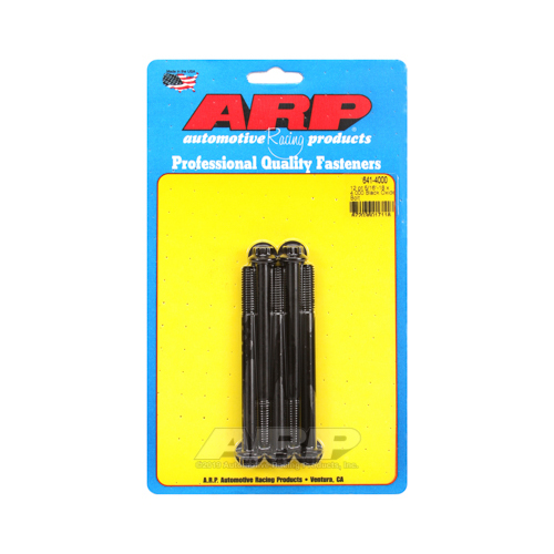 ARP Bolts, 12-Point Head, Custom 450, Black Oxide, 5/16 in.-18 RH Thread, 4.000 in. UHL, Set of 5