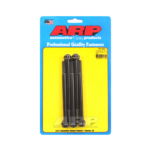 ARP Bolts, 12-Point Head, Custom 450, Black Oxide, 5/16 in.-18 RH Thread, 5.000 in. UHL, Set of 5