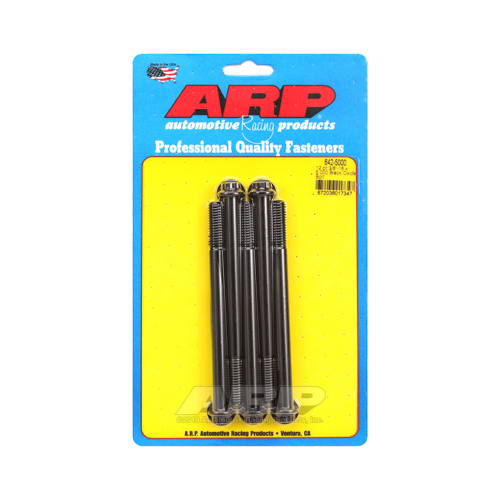 ARP Bolts, 12-Point Head, Custom 450, Black Oxide, 3/8 in.-16 RH Thread, 5.000 in. UHL, Set of 5