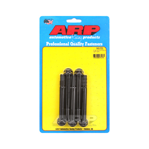 ARP Bolts, 12-point Head, Chromoly, Black Oxide, 7/16-14 in. Thread, 3.75 in. UHL, Set of 5
