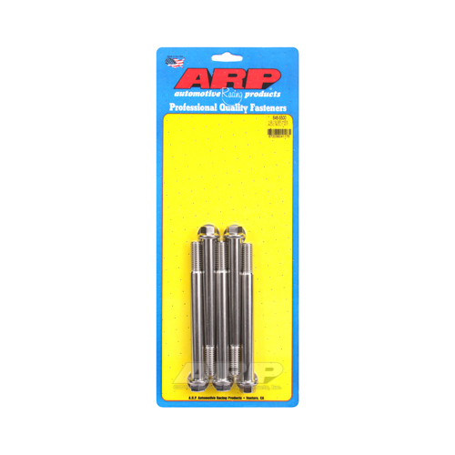 ARP Bolts, Stainless Steel 300, Polished, Hex Head, 1/2-13 in. Thread, 5.50 in. UHL, Set of 5