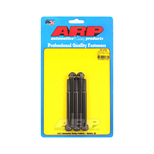ARP Bolts, Hex Head, Custom 450, Black Oxide, 5/16 in.-18 RH Thread, 3.750 in. UHL, Set of 5