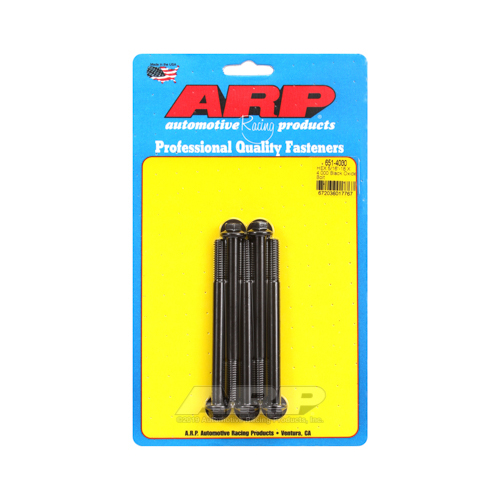 ARP Bolts, Hex Head, Custom 450, Black Oxide, 5/16 in.-18 RH Thread, 4.000 in. UHL, Set of 5