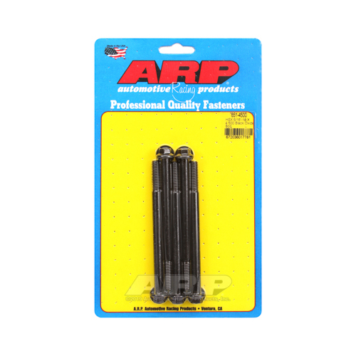 ARP Bolts, Hex Head, Custom 450, Black Oxide, 5/16 in.-18 RH Thread, 4.500 in. UHL, Set of 5