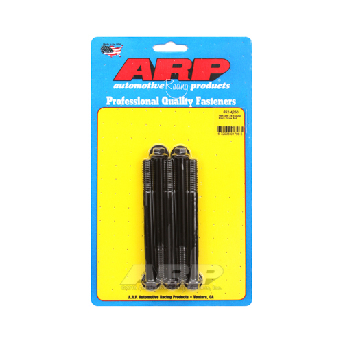ARP Bolts, Hex Head, Custom 450, Black Oxide, 3/8 in.-16 RH Thread, 4.250 in. UHL, Set of 5