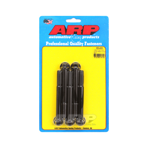 ARP Bolts, Hex Head, Custom 450, Black Oxide, 7/16 in.-14 RH Thread, 4.000 in. UHL, Set of 5