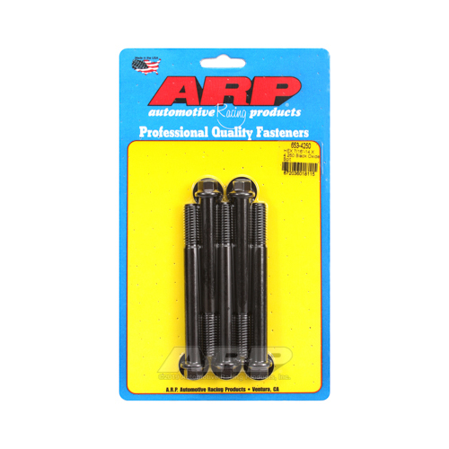 ARP Bolts, Hex Head, Custom 450, Black Oxide, 7/16 in.-14 RH Thread, 4.250 in. UHL, Set of 6