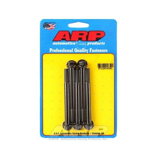 ARP Bolts, Hex Head, Chromoly Steel, Black Oxide, 8mm x 1.25 RH Thread, 1155mm UHL, Set of 5