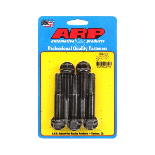 ARP Bolts, 8740 Chromoly, Black Oxide, Hex Head, 12mm x 1.50 Thread, 70mm UHL, Set of 5
